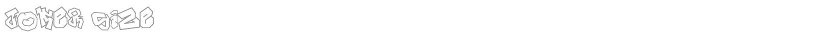 Joker Size font preview